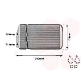 Achetez des Radiateur de chauffage VAN WEZEL 01006157 à prix pour 140,46 €