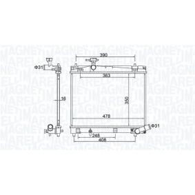 Achetez des Radiateur du moteur MAGNETI MARELLI 350213208400 à prix pour 87,10 €