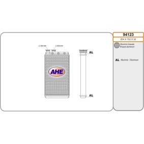 Wärmetauscher, Innenraumheizung 94123 von AHE günstig für 95,04 € online kaufen