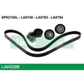 Comprar Juego de correas trapeciales poli V de LUCAS LAK0295 a bajo precio de 79,56 €