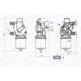 Achetez des Moteur d'essuie-glace MAGNETI MARELLI 064360300010 à prix pour 297,15 €