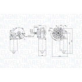 Scheibenwischermotor für MERCEDES-BENZ von MAGNETI MARELLI