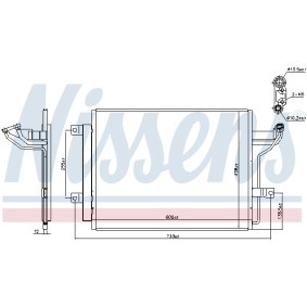 Compre Condensador de aire acondicionado de NISSENS online para 3 Hatchback (BP) a precios moderados