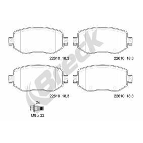 Achetez des Plaquettes de frein BRECK 22610 00 701 00 à prix pour 33,70 €
