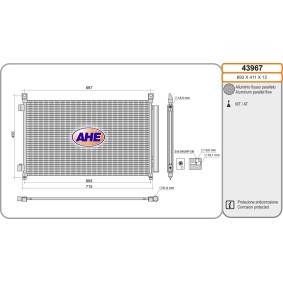 Klimakondensator 43967 von AHE günstig für 151,39 € online kaufen
