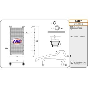 Wärmetauscher, Innenraumheizung 94107 von AHE günstig für 163,73 € online kaufen