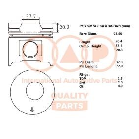 Acquista Pistone da IAP QUALITY PARTS online per Dyna 200 Camion pianale / Telaio a prezzi moderati