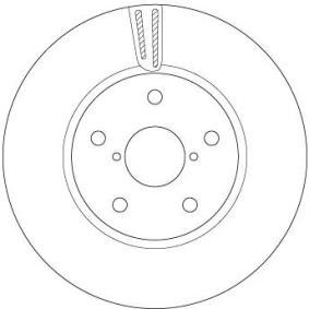 Bremsscheibe für SUBARU von TRW