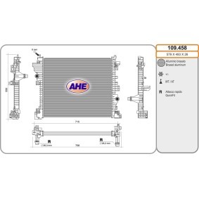 Kühler, Motorkühlung 109.458 von AHE günstig für 287,10 € online kaufen
