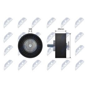 Compre Polia de desvio / de guia, correia trapezoidal estriada da NTY RNK-AR-014 a um preço baixo por 20,14 €