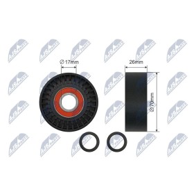 Spannrolle, Keilrippenriemen RNK-BM-048 von NTY günstig für 13,24 € online kaufen