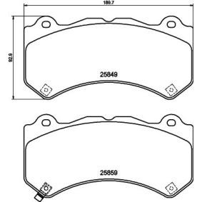 Bremsbeläge 8DB 355 021-041 von HELLA günstig für 85,78 € online kaufen