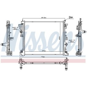 Kühler, Motorkühlung 606568 von NISSENS günstig für 193,09 € online kaufen