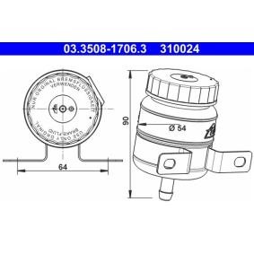 Achetez des Réservoir de liquide de frein ATE 03.3508-1706.3 à prix pour 31,64 €