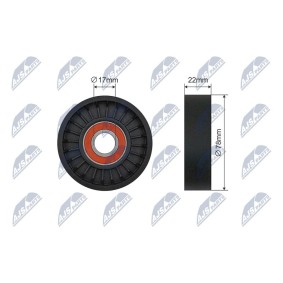 Achetez des Poulie, tendeur de courroie d'accessoire NTY RNK-KA-012 à prix pour 20,56 €