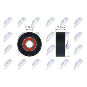 Spannrolle, Keilrippenriemen RNK-PE-006 von NTY günstig für 13,40 € online kaufen