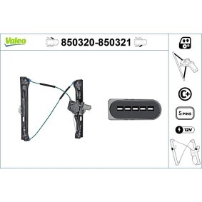 Achetez des Lève-vitre VALEO 850320 à prix pour 148,90 €