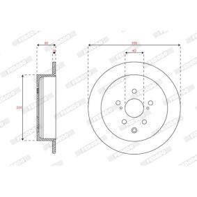 Achetez des Disque de frein de chez FERODO en ligne pour Highlander III SUV (XU50) à prix modérés