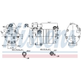 Klimakompressor 891070 von NISSENS günstig für 1062,69 € online kaufen