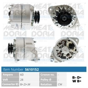 Compre Alternador da MEAT & DORIA 5610152 a um preço baixo por 163,44 €
