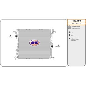 Kühler, Motorkühlung 109.459 von AHE günstig für 259,72 € online kaufen