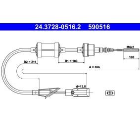 Achetez des Câble d'embrayage ATE 24.3728-0516.2 à prix pour 21,19 €