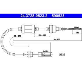 Achetez des Câble d'embrayage ATE 24.3728-0523.2 à prix pour 25,05 €