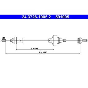Achetez des Câble d'embrayage ATE 24.3728-1005.2 à prix pour 15,51 €