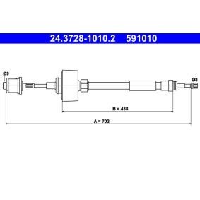 Achetez des Câble d'embrayage ATE 24.3728-1010.2 à prix pour 45,38 €