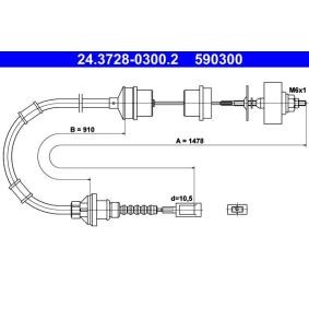 Achetez des Câble d'embrayage ATE 24.3728-0300.2 à prix pour 38,81 €