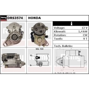 Köp Startmotor av DELCO REMY DRS3574 till det låga priset 7984,78 kr