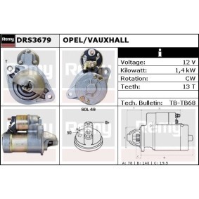 Köp Startmotor av DELCO REMY DRS3679 till det låga priset 4578,62 kr