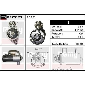 Compre Motor de arranque da DELCO REMY DRZ5173 a um preço baixo por 88,88 €