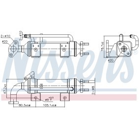 Comprar Enfriador EGR de NISSENS 989435 a bajo precio de 225,15 €