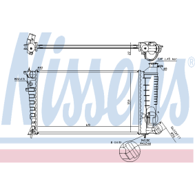 Comprar Radiador, refrigeración del motor de NISSENS 61379A a bajo precio de 134,58 €