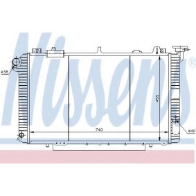 Compre Radiador de NISSENS online para PATROL Hardtop (K260) a preços moderados
