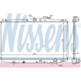 Kühler, Motorkühlung 63344 von NISSENS günstig für 69,89 € online kaufen
