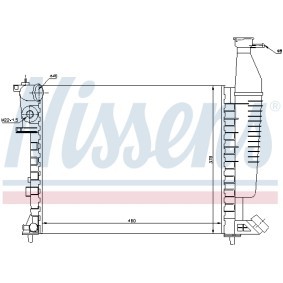Kühler, Motorkühlung 63546 von NISSENS günstig für 68,96 € online kaufen