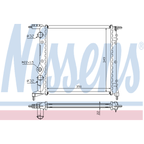 Kühler, Motorkühlung 63926A von NISSENS günstig für 94,75 € online kaufen