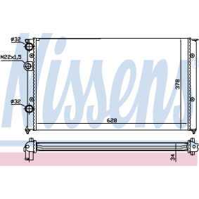 Kühler, Motorkühlung 65245A von NISSENS günstig für 154,76 € online kaufen