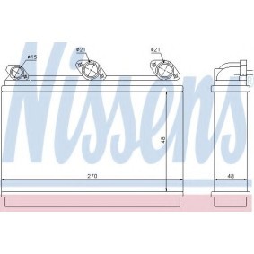 Compre Permutador de calor, aquecimento do habitáculo da NISSENS 70507 a um preço baixo por 188,17 €