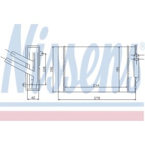 Wärmetauscher, Innenraumheizung 70976 von NISSENS günstig für 94,30 € online kaufen