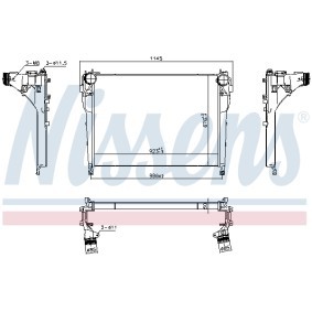 Compre Intercooler da NISSENS 961218 a um preço baixo por 564,14 €
