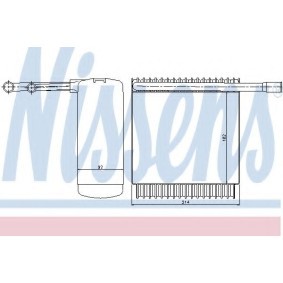 Verdampfer, Klimaanlage 92130 von NISSENS günstig für 112,92 € online kaufen