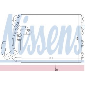 Compre Evaporador, ar condicionado da NISSENS 92247 a um preço baixo por 307,47 €