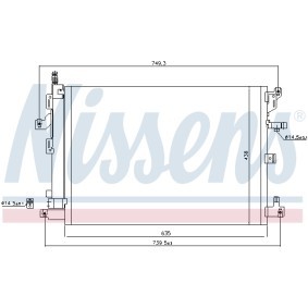 Klimakondensator 940089 von NISSENS günstig für 108,15 € online kaufen