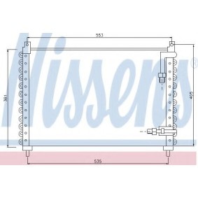 Klimakondensator 94159 von NISSENS günstig für 407,60 € online kaufen