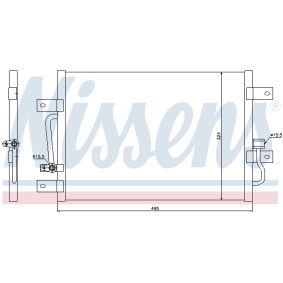 Compre Condensador de aire acondicionado de NISSENS online para PALIO Weekend (178DX) a precios moderados