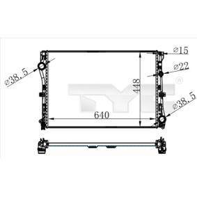 Kühler, Motorkühlung 721-0021 von TYC günstig für 138,55 € online kaufen