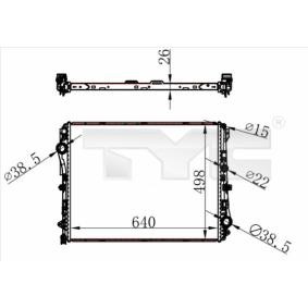 Kühler, Motorkühlung 721-0022 von TYC günstig für 172,10 € online kaufen